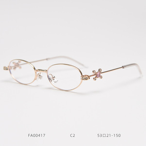 Lunettes de lecture ovales en métal rose Y2K 2026 avec strass pour femmes, monture carrée, verres anti-lumière bleue - Product Image 5