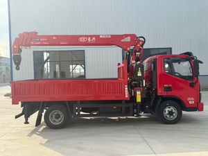 Camion Foton 4x2 de 3,2 tonnes équipé d'une grue, grue à bras droit de 4 tonnes avec pompe hydraulique, grue à commande moteur. - Product Image 4