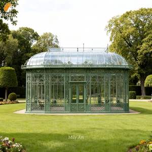 MILY Orangerie Vitrée Victorienne <span class=keywords><strong>en</strong></span> Fer Forgé sur Mesure, MOQ 1 Pièce, Direct Fabricant - Product Image 1