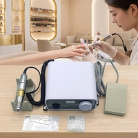 Kit de perceuse à ongles professionnelle 35000 tr/min FN323AWS, lime à ongles électrique portable pour manucure, ongles en acrylique et gel, poignée UP200 G5