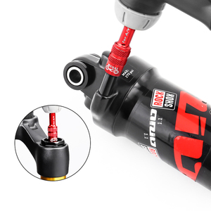 Adaptateur de <span class=keywords><strong>valve</strong></span> Schrader pour fourche de vélo MUQZI, adaptateur de <span class=keywords><strong>valve</strong></span> de cœur d'<span class=keywords><strong>amortisseur</strong></span> arrière pour vélo de route <span class=keywords><strong>VTT</strong></span>, outil de réparation de fourche - Product Image 2