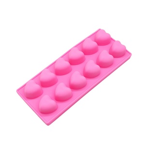 แม่พิมพ์ซิลิโคนรูปหัวใจสำหรับทำช็อกโกแลต ราคาประหยัด แม่พิมพ์ซิลิโคนลายจุดรูปหัวใจวาเลนไทน์ สำหรับทำช็อกโกแลต เยลลี่ และลูกอม - Product Image 2