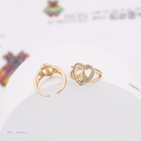 CM YIM Fabricant Professionnel Nouveauté Bagues de Phalange Religieuses Vierge de Guadalupe en Laiton Plaqué Or 18K avec Zircon
