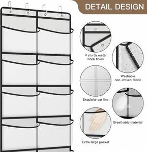 Organizador Colgante para Armario con 10 Compartimentos Visibles, Bolsa de Almacenamiento de Gran Capacidad para Detrás de la Puerta, Bolsa de Almacenamiento Multifuncional - Product Image 6