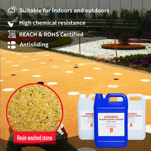 Pintura de <span class=keywords><strong>Resina</strong></span> con Efecto Piedra Lavada 2:1, Revestimiento para Pisos Exteriores, Decoración de Paredes Interiores con Porcelana - Product Image 2
