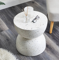 Petite Table Basse Ronde Créative pour Salon d'Appartement ou Table d'Appoint Simple pour Coin de Chambre