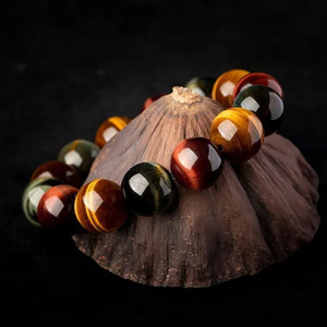 Bijoux fantaisie pierres précieuses pierre naturelle perlée hommes et femmes Bracelets <span class=keywords><strong>Bracelet</strong></span> oeil de tigre - Product Image 6