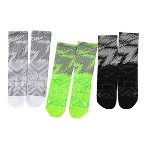 Calze sportive riflettenti <span class=keywords><strong>da</strong></span> ciclismo e traspiranti ad asciugatura rapida per ciclismo professionale calze sportive <span class=keywords><strong>da</strong></span> corsa riflettenti a metà polpaccio - Product Image 3