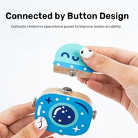 2025 Montessori éducatif en bois assemblage enfants Robot jouet en bois Snap ensemble figurine jouet Robots pour 2-7 ans unisexe