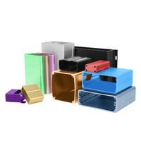 Boîtier d'amplificateur de puissance en alliage d'aluminium usiné CNC coque extrudée pour boîtier pour équipement audio avec technologie d'électroérosion à fil