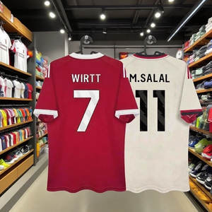 Maglia da Calcio Personalizzata di Alta Qualità Stagione 25/26 Versione Tailandese 100% Poliestere Traspirante ad Asciugatura Rapida Girocollo Manica Corta da Uomo - Product Image 1