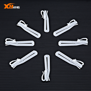 Crochet de rideau réglable de 8.5cm en gros Crochet de verrouillage de rideau Clip de ruban POM Crochet pour rideau S Wave Ruban transparent - Product Image 4