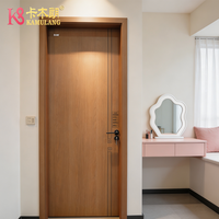 Porte intérieure composite en bois massif de luxe moderne avec isolation acoustique et artisanat raffiné pour applications hôtelières haut de gamme et salles à manger