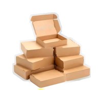Özel Logo Baskılı Çevre Dostu Kraft Kağıt Oluklu Posta Kutuları Düşük Minimum Sipariş Adedi Online Mağaza Gönderimi için Küçük Miktarlı Ambalaj