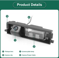 GreenYi 170 grados AHD 1920x1080P cámara de visión trasera de vehículo especial para Toyota RAV4 2012 2011 2010 2009 2008 2007 2006 Coche