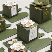 Boîte cadeau personnalisée pour mariage, boîte en papier pour chocolats, emballage pour cadeaux de mariage et d'événements