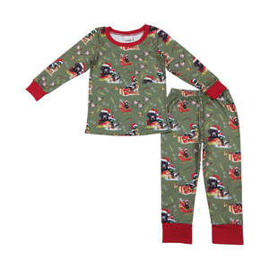 RTS Cute Fall Winter Clothing Sets <b>Christmas</b> Duck Design Long Sleeve <b>Outfit</b> Wholesale <b>Baby</b> Boy <b>Outfit</b> OEM Service - Product Image 2
