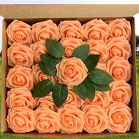 Fleurs en Mousse pour Boîte Cadeau en Gros, Roses Colorées Vives, Matériaux de Décoration pour Bouquets, Roses Artificielles en Mousse