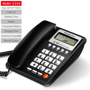 Téléphone filaire blanc en gros avec écran et grands boutons en cristal, téléphone fixe de bureau pour projets de bureau, d'école et d'hôtel - Product Image 4