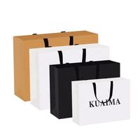 Подарочные пакеты из крафт-бумаги класса люкс с ламинацией, прочные, в рождественском стиле, для оптовой продажи, с возможностью нанесения вашего логотипа, малые размеры