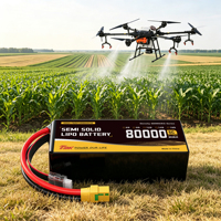 Batterie Lipo semi-solide 80Ah 22.2V 44.4V 51.8V 400Wh/kg pour éclairage, drone agricole, UAV, multirotor, FPV, quadricoptère