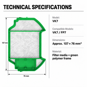 Élément filtrant HEPA de remplacement pour aspirateur V/or-werk K/o-bold VK7 FP7 VK700, pièces de rechange HEPA pour la poussière domestique - Product Image 4