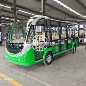 Autobús Turístico Eléctrico Multiplaza de Diseño Clásico en Azul y Amarillo con Certificación CE, Motor y Puertas - Product Image 1