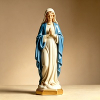 BZY Jungfrau Maria Statue Handbemalte Harzfigur Gesegnete Mutter Religiöse Figur Katholische Kirchendekoration Großhandel OEM Fabrik
