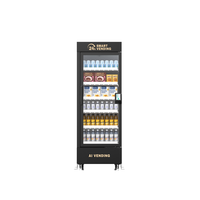 Distributeur automatique intelligent 570L avec vision IA, kiosque libre-service à porte ouverte pour bureau, salle de sport, hall d'hôtel, campus, boutique de snacks et boissons 24h/24
