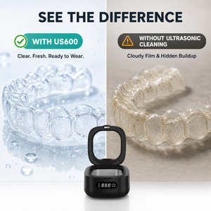 Nettoyeur ultrasonique 52 kHz USB pour appareils dentaires, mini boîte de lavage pour protège-dents, pour la maison et les voyages - Product Image 4