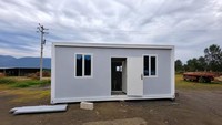 Bâtiment modulaire en acier démontable de 20 pieds, cabine préfabriquée en kit, maison portable, garage, bureau, chambre d'hôtes, maison résidentielle