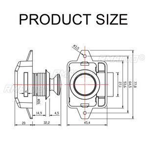 10pcs Camper Car <b>Push</b> <b>Lock</b> RV Caravan Boat Motor Home Cabinet Drawer Latch <b>Button</b> <b>Locks</b> Furniture <b>Door</b> <b>Lock</b> Hardware - Product Image 6