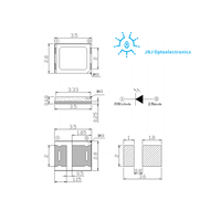 LED infrarouge 2835 940nm 10mil*10mil SMD Diode IR pour lampes de chauffage infrarouges
