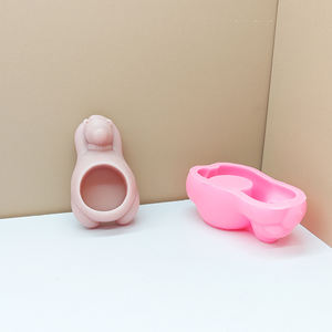 Early Riser Cute Dog Polar Bear Yeso Hormigón Florero Macetas Molde <span class=keywords><strong>de</strong></span> silicona Cajas <span class=keywords><strong>de</strong></span> almacenamiento Candelabros Molduras - Product Image 4