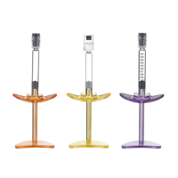 Seringue préremplie de 1 ml avec embout Luer Lock, piston et butée arrière pour la distribution pharmaceutique / la distribution de médicaments / l'acide hyaluronique