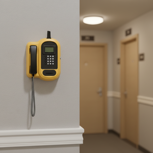 Téléphone fixe sans fil 4G étanche et anti-poussière KSW31A, téléphone de campus autonome avec écran LCD matriciel 128x64 rétroéclairé - Product Image 1