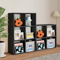 Étagère de rangement moderne en acier, bibliothèque multi-compartiments sur pied pour salon, mobilier de maison
