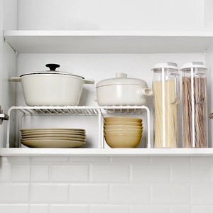Accessoires de Rangement <span class=keywords><strong>Cuisine</strong></span> Séparateur d'Armoire Étagère de Rangement Métallique Multicouche - Product Image 5