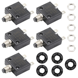 Interruptor de Circuito Tipo Botón 5 30A, Reinicio Manual, Protección Térmica Contra Sobrecarga, Montaje en Panel Industrial, 1 Polo, 10kA, 50/60Hz - Product Image 3
