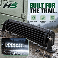 Barre lumineuse LED HSSH 20 pouces 150W à double rangée avec rétroéclairage RGB, faisceau spot haute intensité, contrôle par interrupteur pour camion, SUV, 4x4