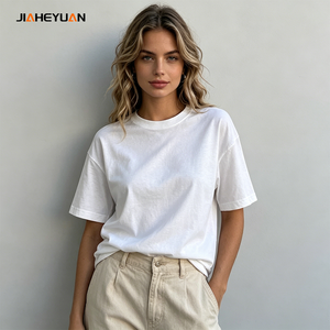 Wholesale High Quality 100% Cotton Crewneck Tee <strong>Shirt</strong> for <strong>Women</strong> Low Price Custom Logo Oversized <strong>Womens</strong> Crop Top Casual <strong>T</strong>-<strong>Shirts</strong> - Product Image 4