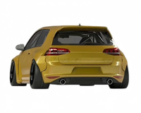 Kit carrosserie large Rocket pour Volkswagen Golf 7 / Golf GTI (avec lèvre avant, garde-boue et aileron arrière) Vente directe d'usine
