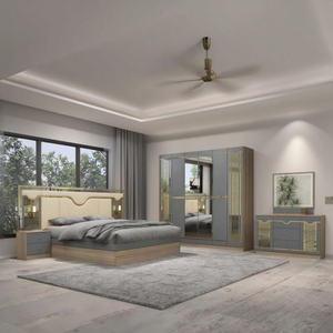 Hoàn Chỉnh Hiện Đại Bằng Gỗ Sang Trọng Khách Sạn Nội Thất Phòng Ngủ Set Với Khung Gỗ Giường Đôi Giá Rẻ Bán Buôn Vua Kích Thước Bộ Phòng Ngủ - Product Image 6