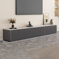 Meuble TV moderne de luxe Table basse pour salon Meuble TV mural en bois simple Design
