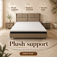 Queen-Size 12-Zoll Gel-Memory-Foam-Matratze - Langlebiger Stoffbezug Mittelfest Kühlend Druckentlastend Leicht Austauschbar