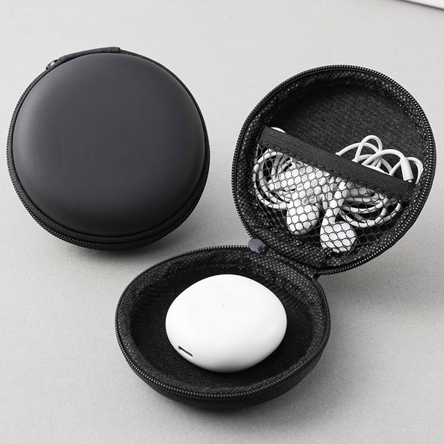 Hot Press EVA Wireless Earphone Case - Shockproof Padded Storage Pouch Customizable Size/Logo for TWS Headphones Wholesale OEM