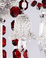 Lampe en cristal rétro française salon chambre salle à manger bougie villa lampe éclairage LED décoration