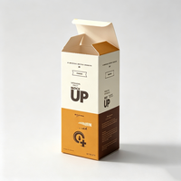 Boîte en carton pliable personnalisée en matériaux recyclés écologiques avec fermeture à languette pour petites marques de beauté et soins personnels