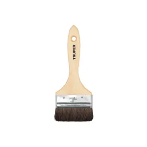 BOX 6 Brosse en poils de chameau 3 pouces avec manche en bois, TRUPER - Product Image 1
