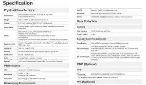 8-inchn 4G réseau Barcode Scanning Reconnaissance d'empreintes digitales NFC RFID android <span class=keywords><strong>windows</strong></span> tablette robuste industrielle - Product Image 6